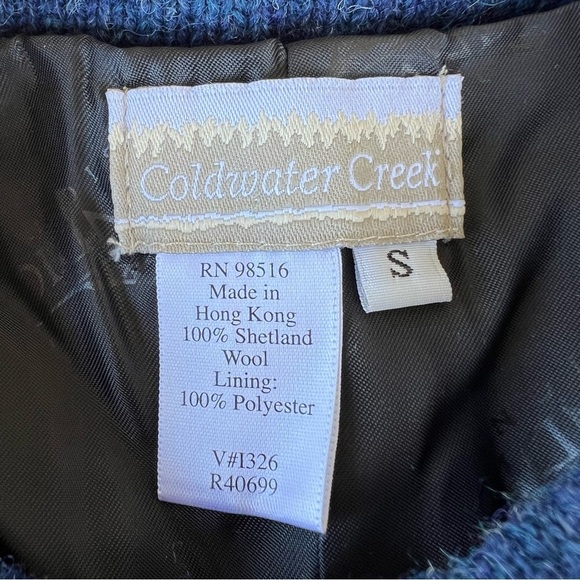 VTG Coldwater Creek Icelandic Design Wool Cardigan Fair Isle Nordic Small Nice! - Picture 14 of 15